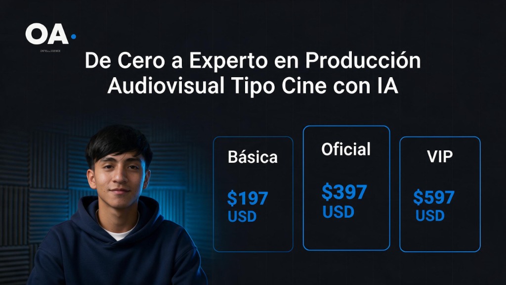 De Cero a Experto en Producción Audiovisual Tipo Cine con IA - OA Intelligence